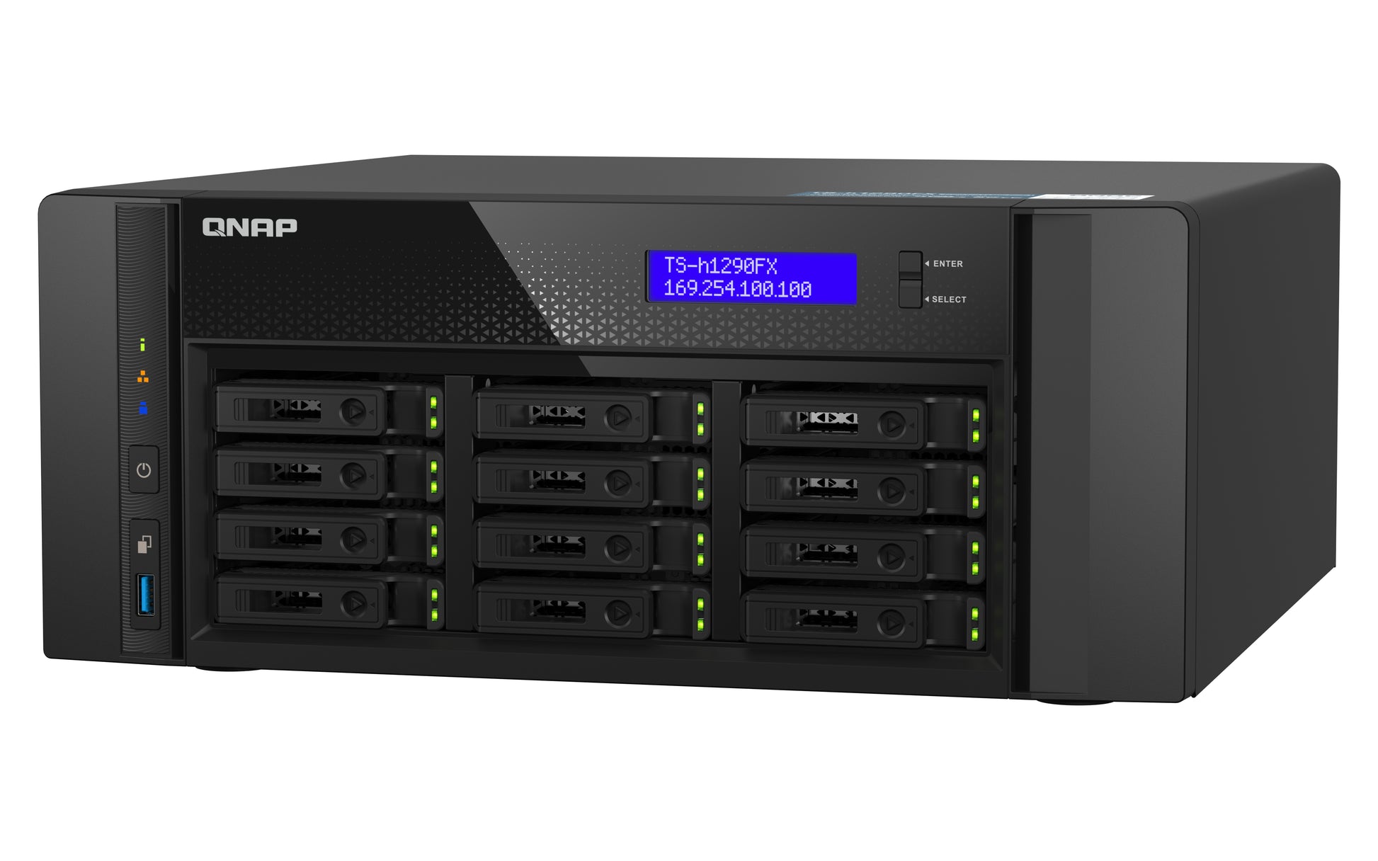 QNAP TDS-h2489FU-4314-512G – 12-Bay NAS, AMD EPYC 7302P 16 Kerne