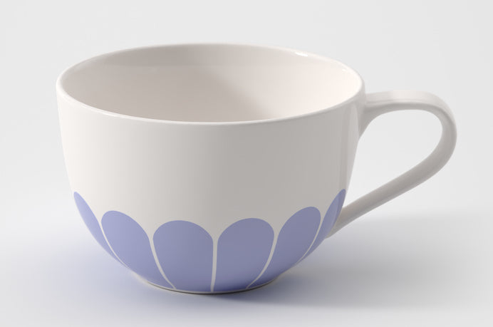 Villeroy & Boch Cappuccinotasse Fleur – 300 ml, Porzellan, Weiss, spülmaschinenfest, mikrowellengeeignet