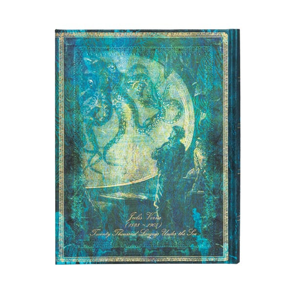 Paperblanks Notizbuch – 180 × 230 mm – 120 g/m² – Hardcover, Lesebändchen, Einstecktasche, mehrfarbig, FSC