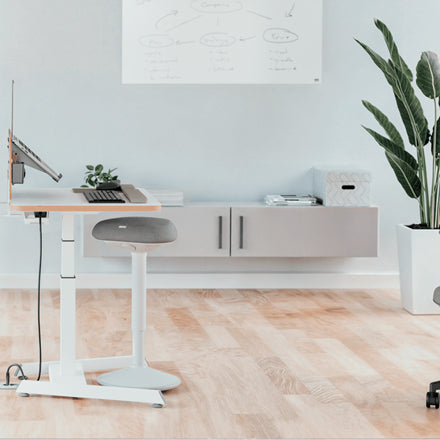 Leitz Gepolsterter Sitz – 57 cm, Dunkelgrau