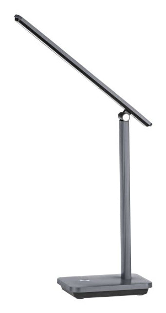 EGLO Tischleuchte Iniesta – 3000–6500 K, 360 lm, 3,6 W, dimmbar, Touch, Akku, USB, grau