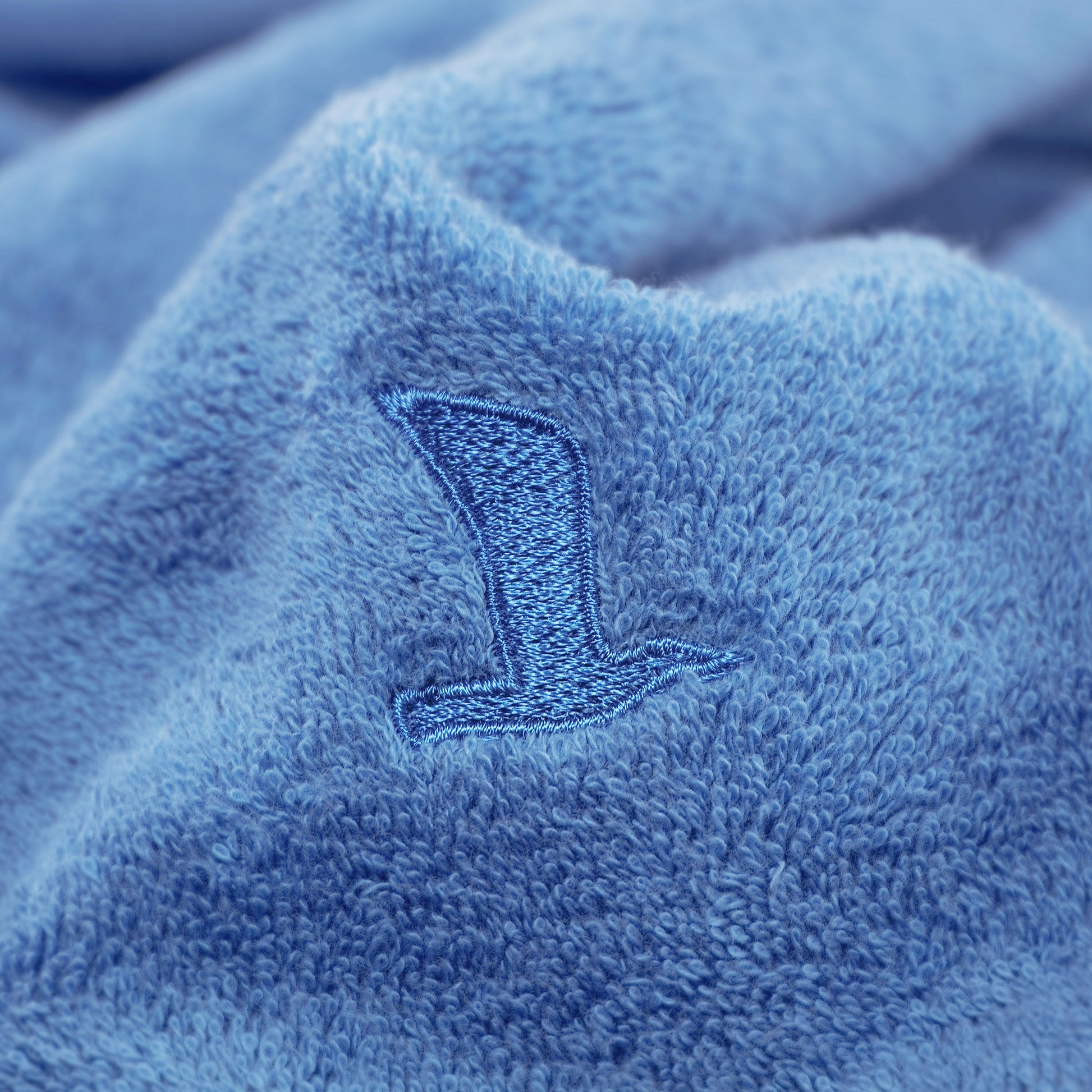 MÖVE Superwuschel Badetuch – 100 × 160 cm – Blau – Baumwolle, 550 g/m² – 60 °C