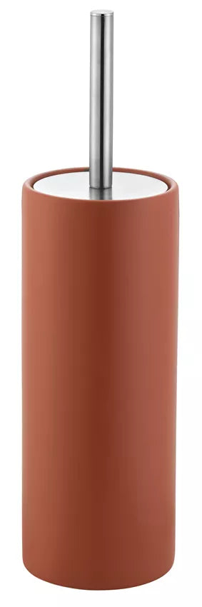 Diaqua WC-Bürstenset – Keramik, braun, bodenstehend, mit Deckel, H 39 cm, Ø 10,5 cm