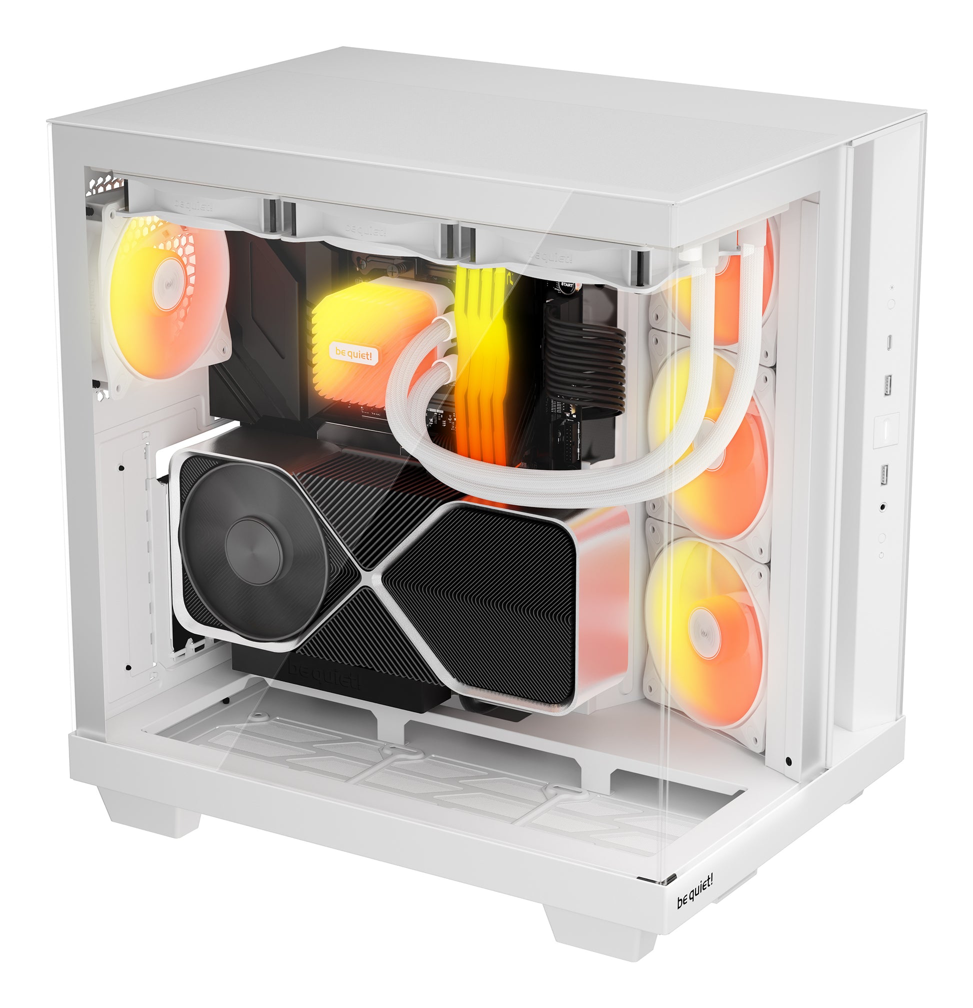 be quiet! be quiet Light Base 500 LX – PC-Gehäuse – Weiss, Midi Tower, für ATX, micro-ATX, Mini-ITX, Seitenfenster