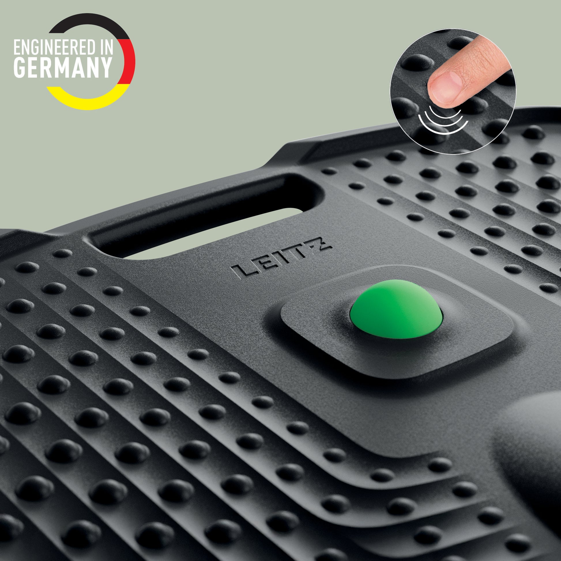 Leitz Anti-Ermüdungsmatte – 61 × 68 cm, 60 mm, schwarz, Polyurethan