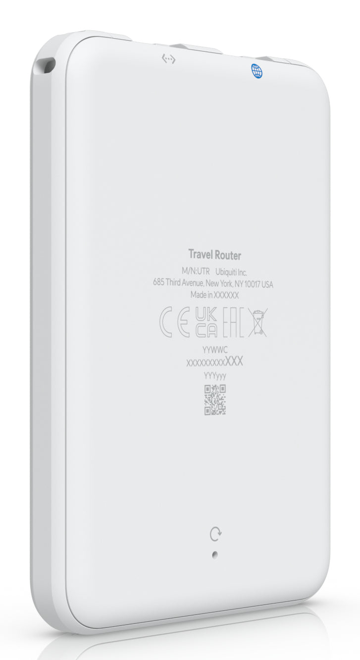 Ubiquiti UniFi UTR – Wi-Fi 5 Router, Dual-Band (2,4/5 GHz), 867 Mbit/s, 2× GbE, USB-C, Weiss