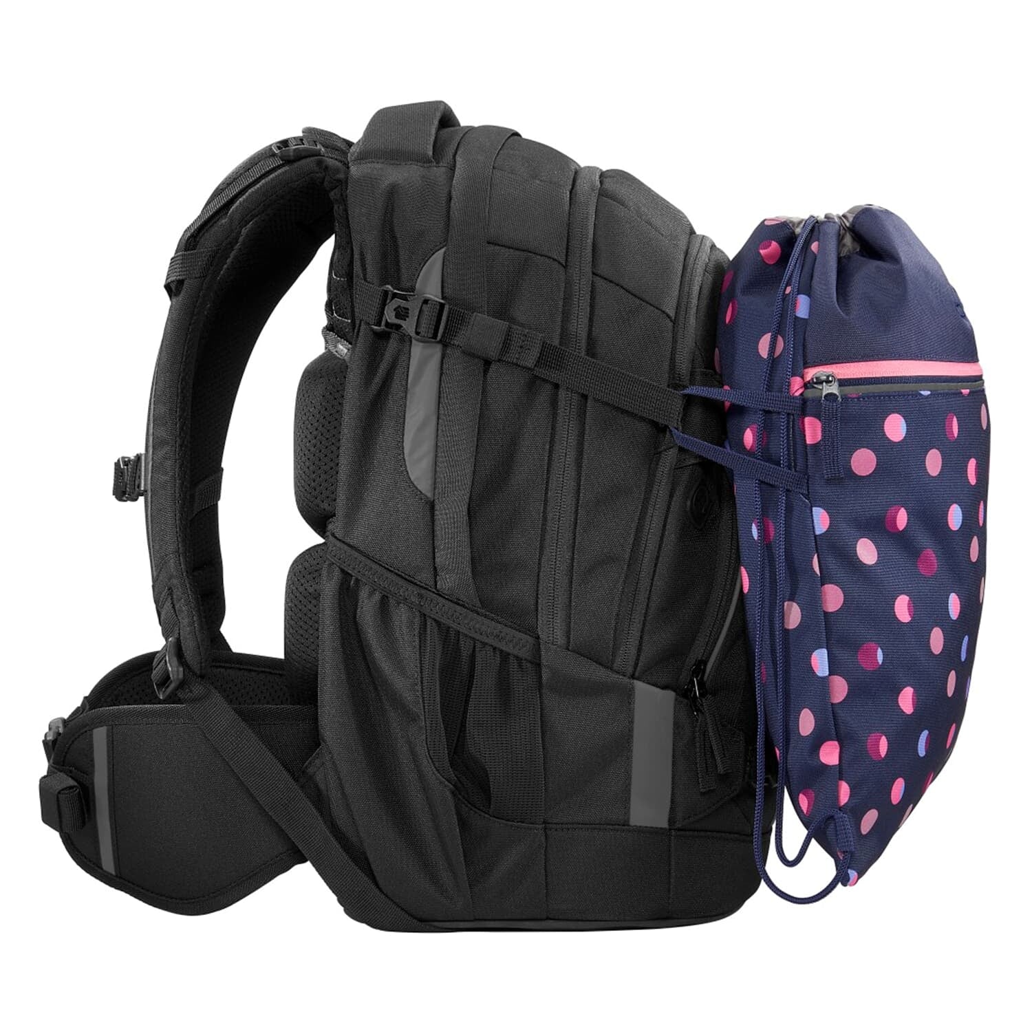 Coocazoo Sportbeutel – 10 l, Motiv Reflective Moons, wasserabweisend, 34 × 43 cm