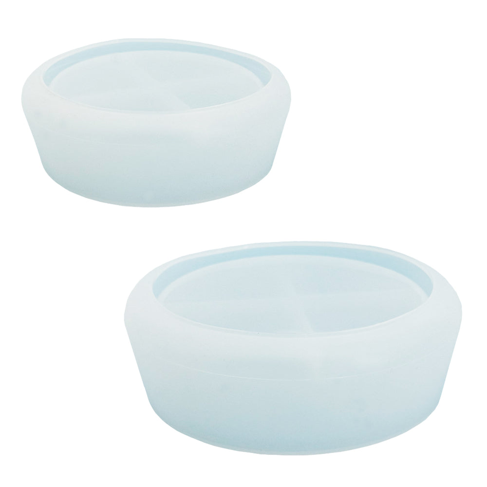 Reslin Giessform – Schale – Silikon – Ø 130 mm, Ø 180 mm – 2 Stück