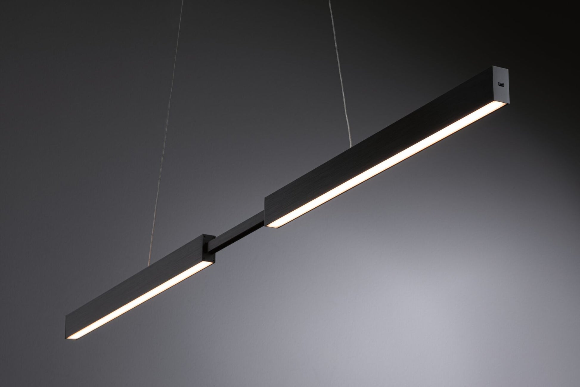 Paulmann Pendelleuchte Aptare – 180 × 5 × 150 cm, 4100 lm, 16,5 W, 2700 K, dimmbar, schwarz