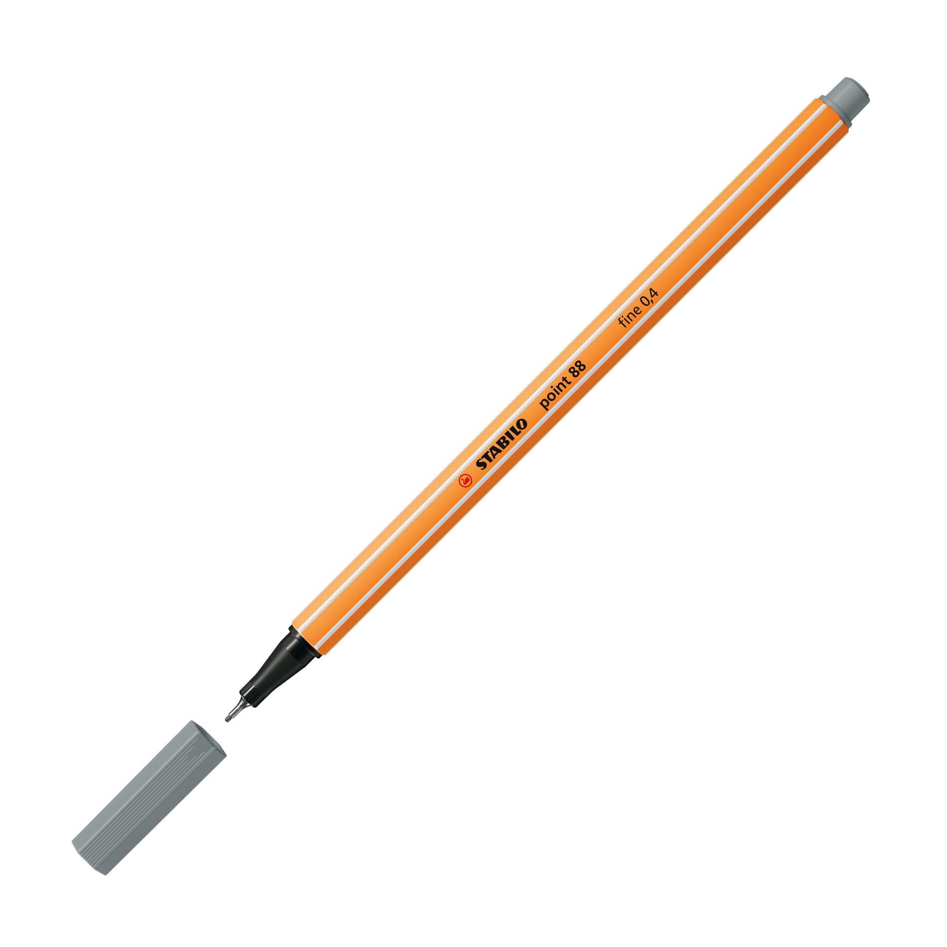 STABILO point 88 Fineliner 0,4 mm – mittelgrau