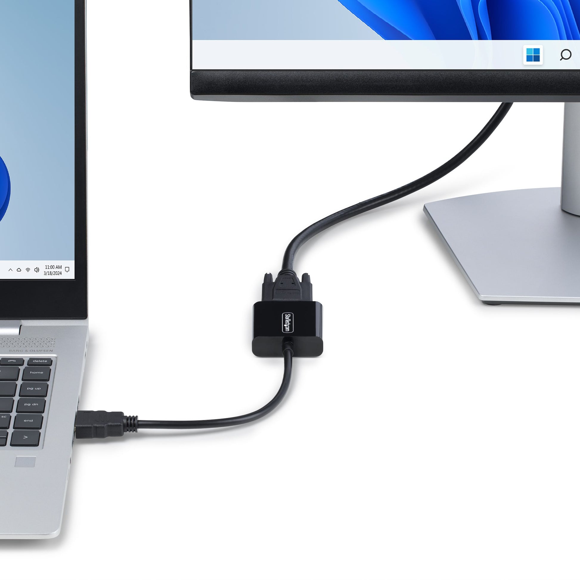 StarTech.com Aktiver HDMI-zu-VGA-Adapter – 1920 × 1200 @ 75 Hz, 18,9 cm, für HDMI-Quellen und VGA-Monitore