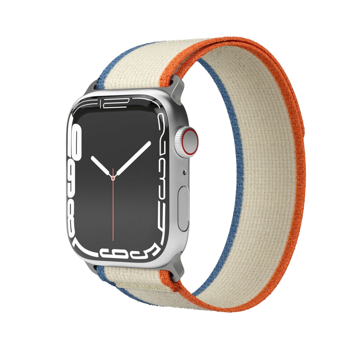 Vonmählen Trekking Case 1 – Armband – für Apple Watch 38 mm, 40 mm, 41 mm, Beige/Orange, Nylon