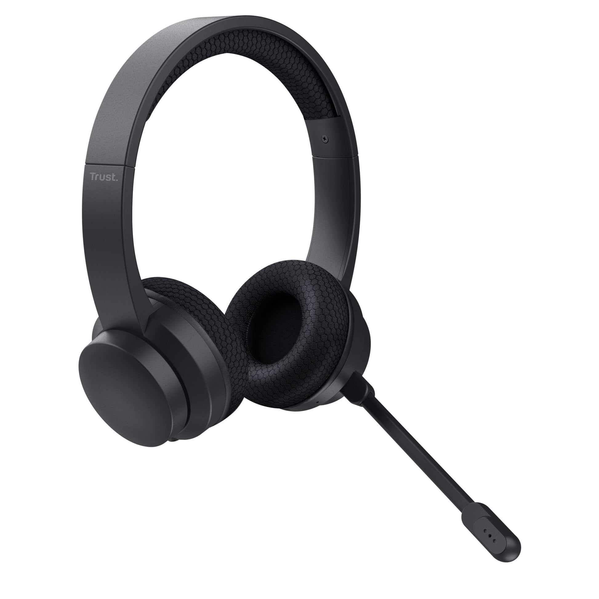 Trust Ayda – Duo On-Ear Headset – Bluetooth, ENC, USB-C – Schwarz – bis 24 h