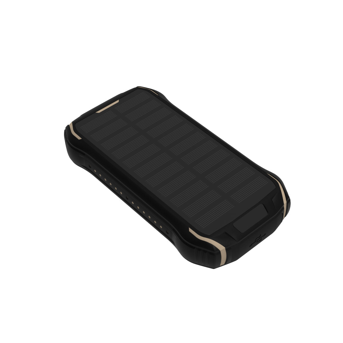 Vinnic Powerbank 10000 mAh, 2× USB-A, 1× USB-C, mit Solarmodul, LED-Campingleuchte, IP65