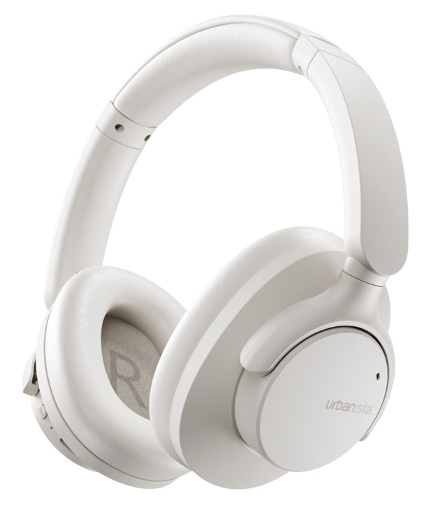 Urbanista Valencia On-Ear Kopfhörer – Kabel + BT, ANC, Weiss, BT 5.3