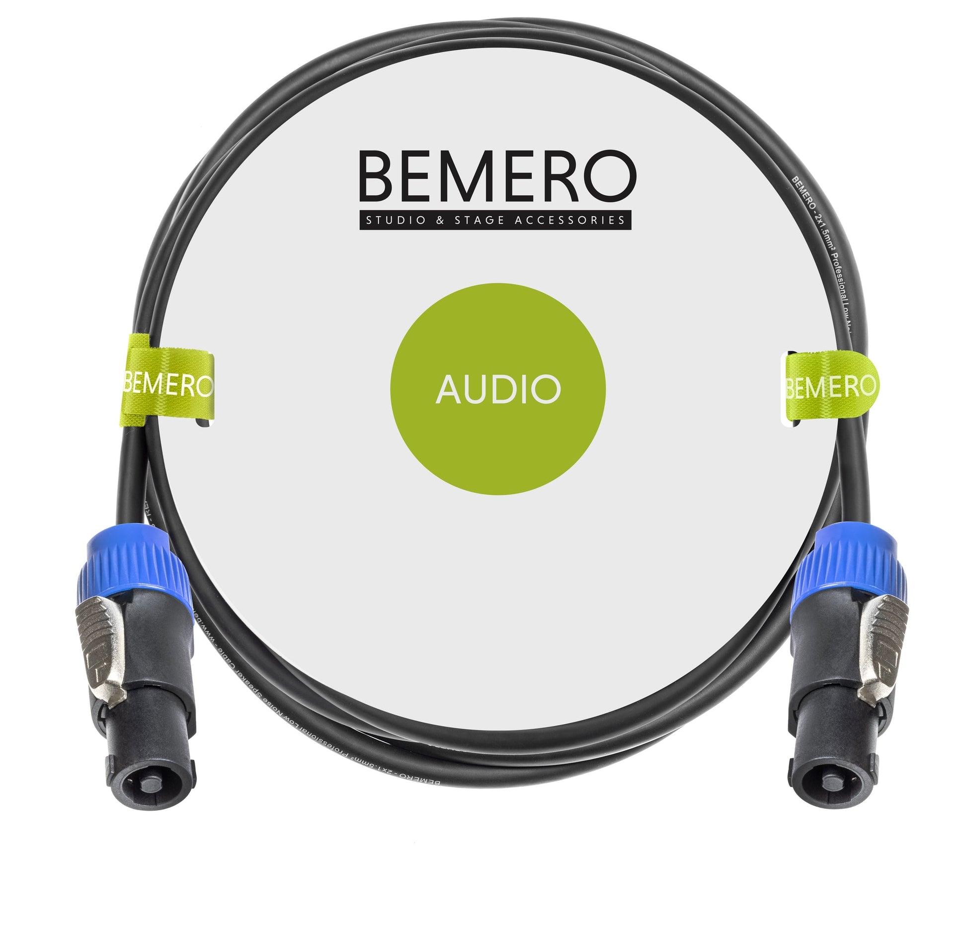 Bemero Speakon-Lautsprecherkabel – NL4 Stecker–NL4 Stecker – 5 m, 2×1,5 mm²