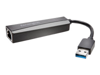 Kensington UA0000E Netzwerkadapter USB-A zu RJ-45 – 1 Gbit/s, USB 3.2 Gen 1 (5 Gbit/s), Schwarz