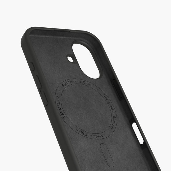 Vonmählen Thin Case – Schutzhülle – für AirPods Pro (3. Gen.) – Silikon/Mikrofaser – Schwarz