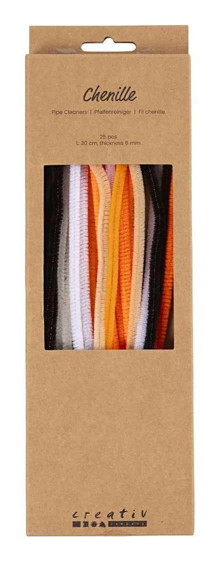 Creativ Company Chenilledraht, Mehrfarbig, 6 mm × 30 cm, Set à 25