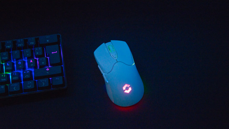 SPEEDLINK VELOX SL-680102 – Gaming-Maus – Kabellos (2,4 GHz), 4800 DPI, RGB-Beleuchtung, rechts, Weiss