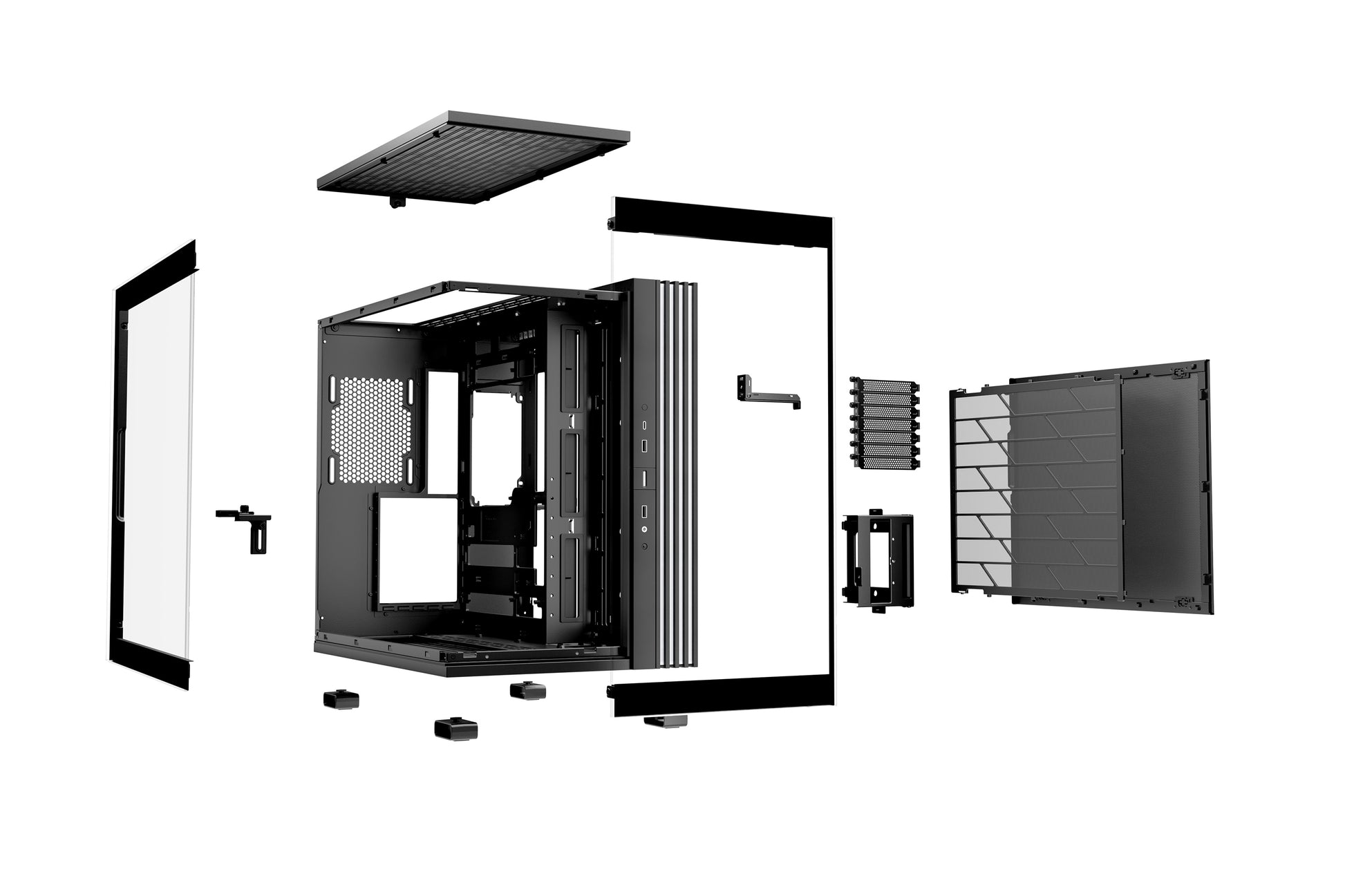 be quiet! be quiet LIGHT BASE 600 DX – PC-Gehäuse – Midi Tower, Seitenfenster, RGB, 7×Slots, 455×305×450 mm, Schwarz