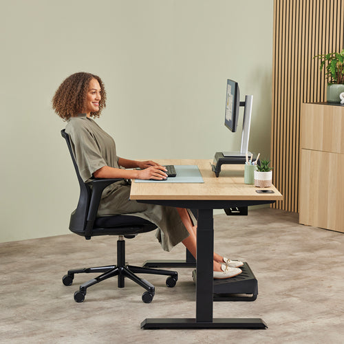 Fellowes Breyta Plus+ – Vertikale Maus – Kabellos (Bluetooth/2,4 GHz), Linkshändig, Schwarz