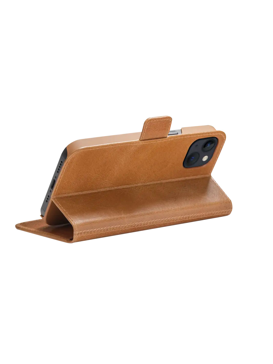 dbramante1928 Copenhagen Wallethülle – für Apple iPhone 13, 3 Kartenfächer, Leder, Beige, RFID-beständig