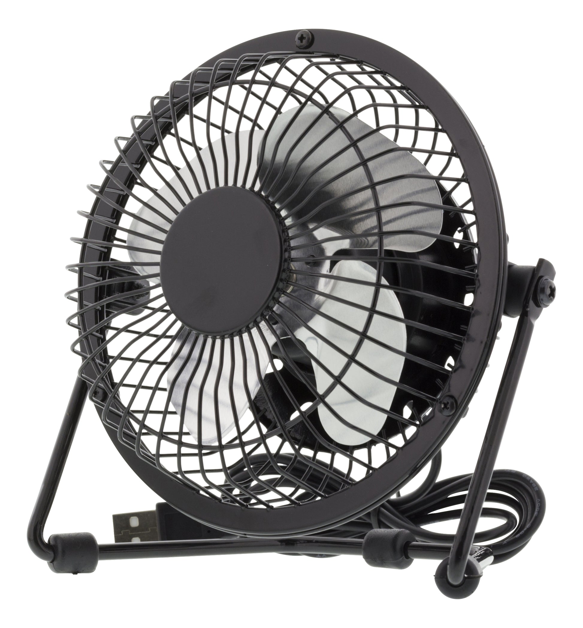Deltaco USB-Tischventilator FT-750 – 10 cm, 2,5 W, Schwarz