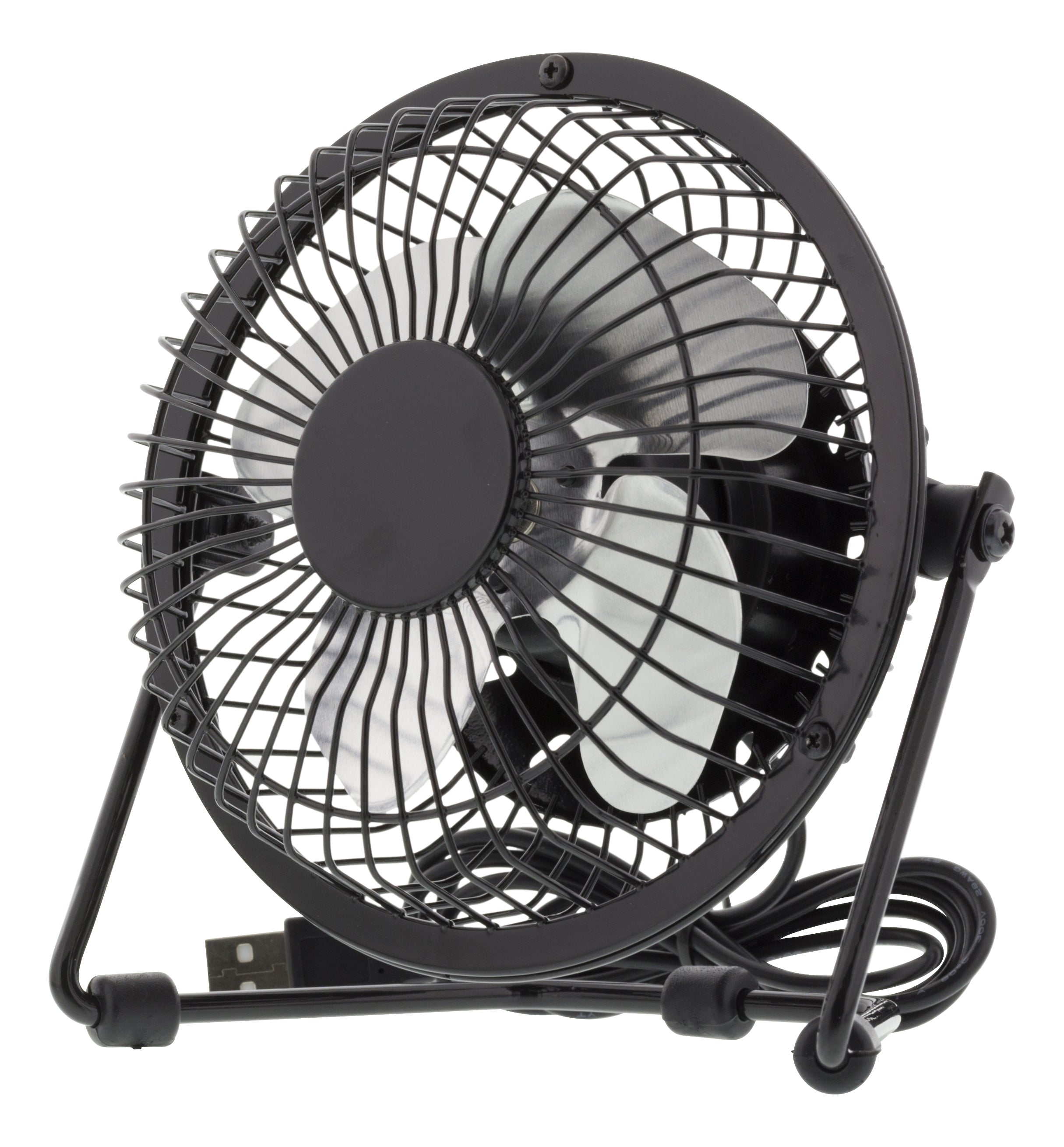 Deltaco USB-Tischventilator FT-750 – 10 cm, 2,5 W, Schwarz