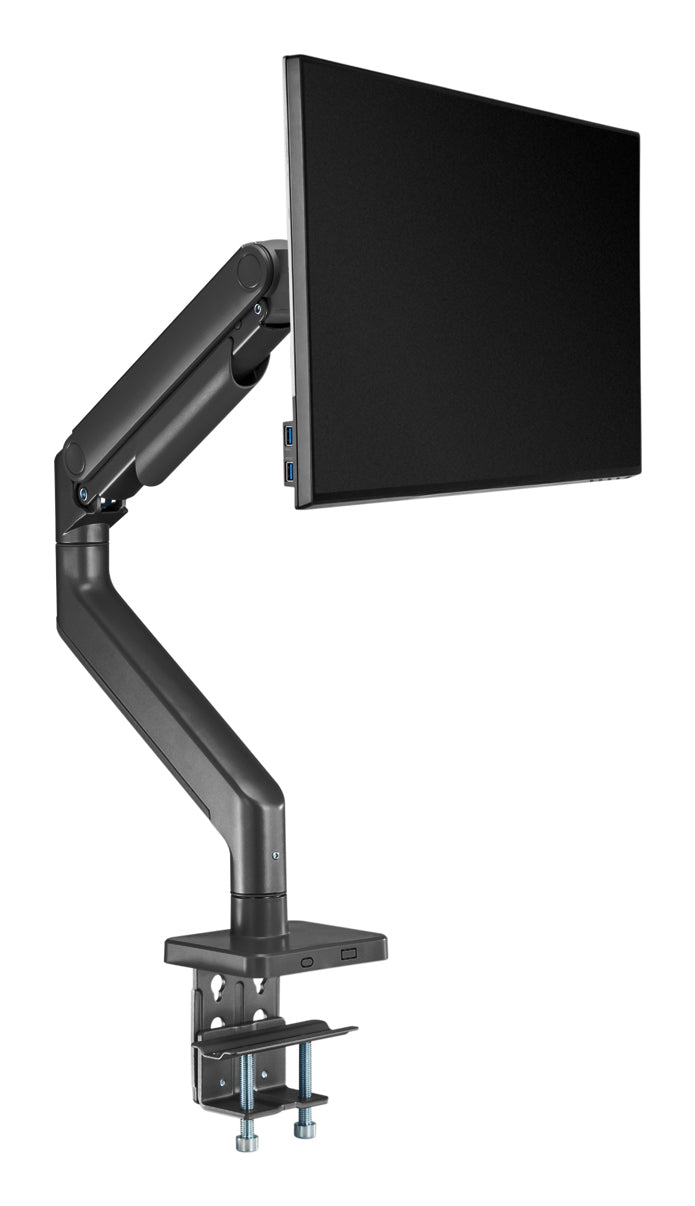 Digitus Monitorarm, Tischklemme, bis 49", VESA 75 × 75/100 × 100 mm, 20 kg, schwarz