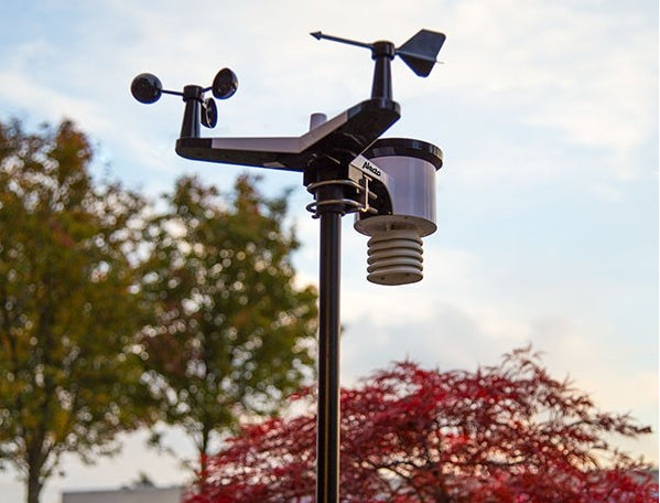 Alecto WS-5500 – Wetterstation, WLAN, innen/außen, Hygrometer & Barometer, inkl. Aussensensor – schwarz