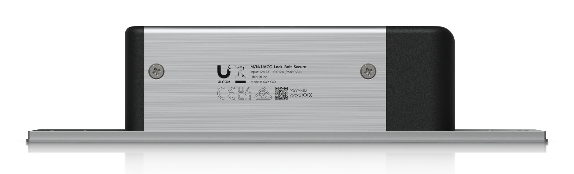 Ubiquiti UACC Lock Bolt Secure Fail-secure Riegel – Unterputz, 12 V, Aluminium, 38×45.7×205 mm, für UA-Hub-Tür