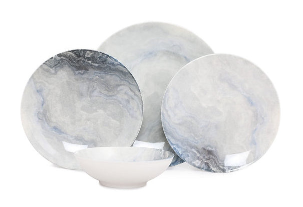 Hermia Geschirrset – 24-teiliges Set, Porzellan, Mehrfarbig