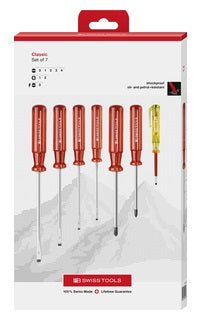 PB Swiss Tools Schraubenzieher-Set PH/SL, 7-teilig, Box, PB 1575 CBB