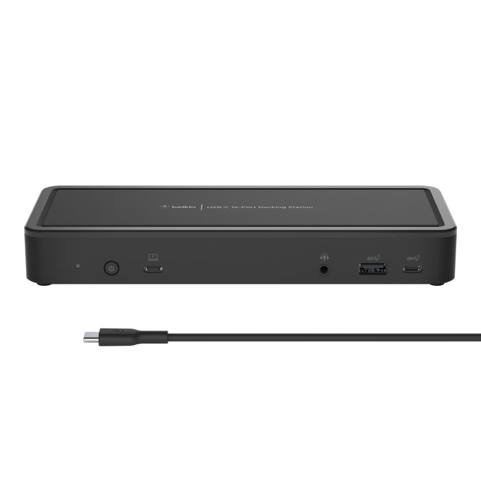 Belkin INC003VFBK Dockingstation – USB-C, 2× DP, 2× HDMI, 5× USB-A, 3× USB-C, 65 W PD, GbE, 3,5 mm Audio