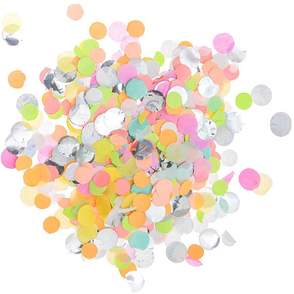 Rico Design Konfetti Neon Mix – mehrfarbig – 8 mm – 20 g – Folie, Papier – 1 Stück