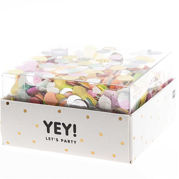 Rico Design Konfetti Neon Mix – mehrfarbig – 8 mm – 20 g – Folie, Papier – 1 Stück