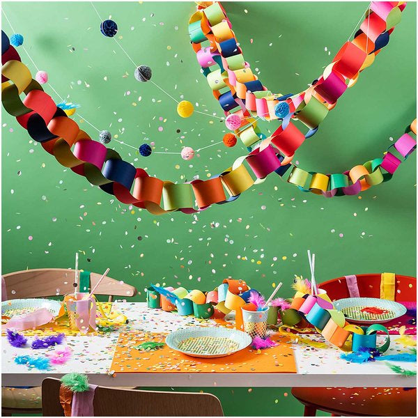 Rico Design Konfetti Neon Mix – mehrfarbig – 8 mm – 20 g – Folie, Papier – 1 Stück