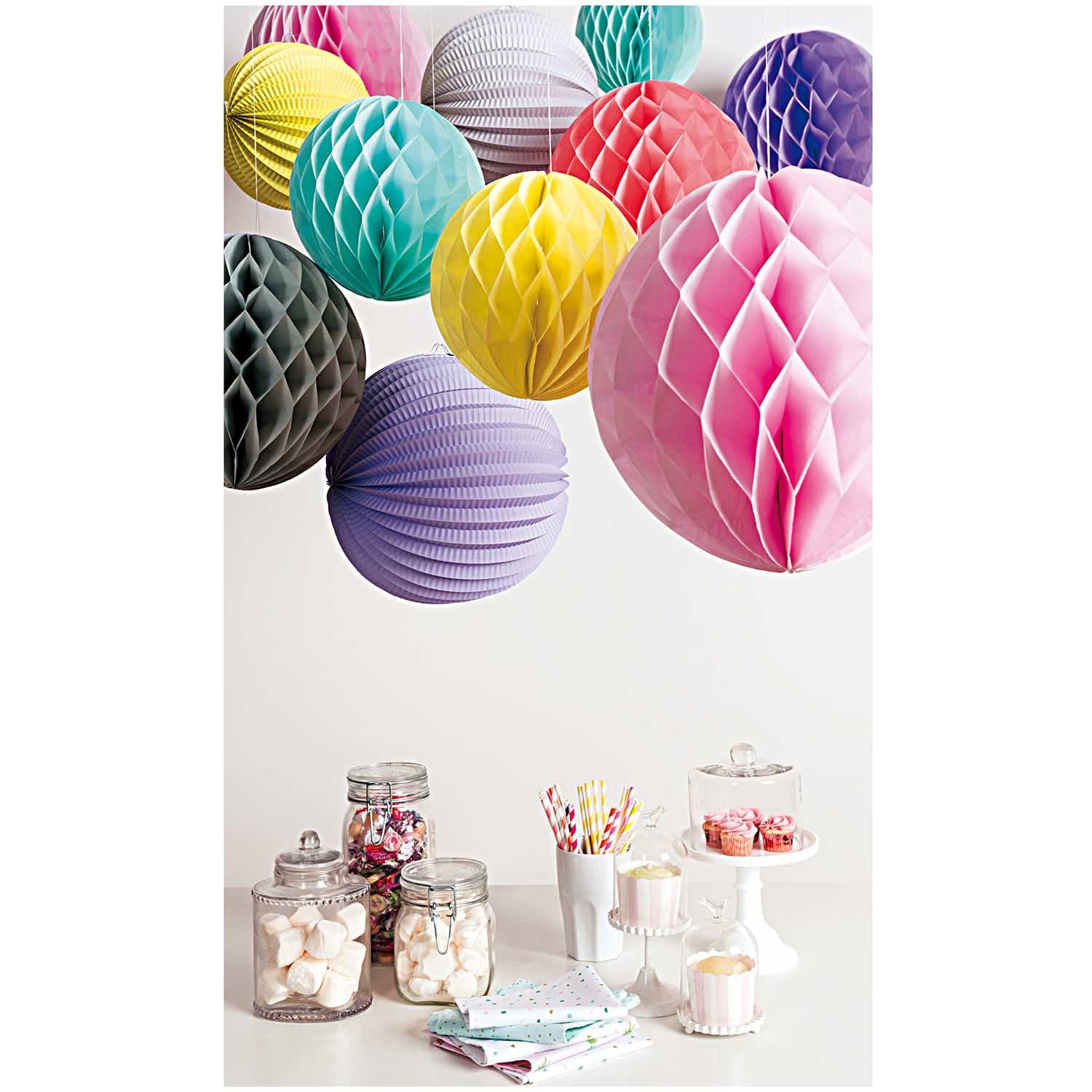 Rico Design Papierstrohhalme, Ø 6 mm 19,5 cm, mehrfarbig – 24 Stk.