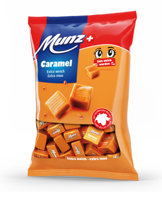 Maestrani Munz Lutschbonbons – Karamell, extra weich – 200 g