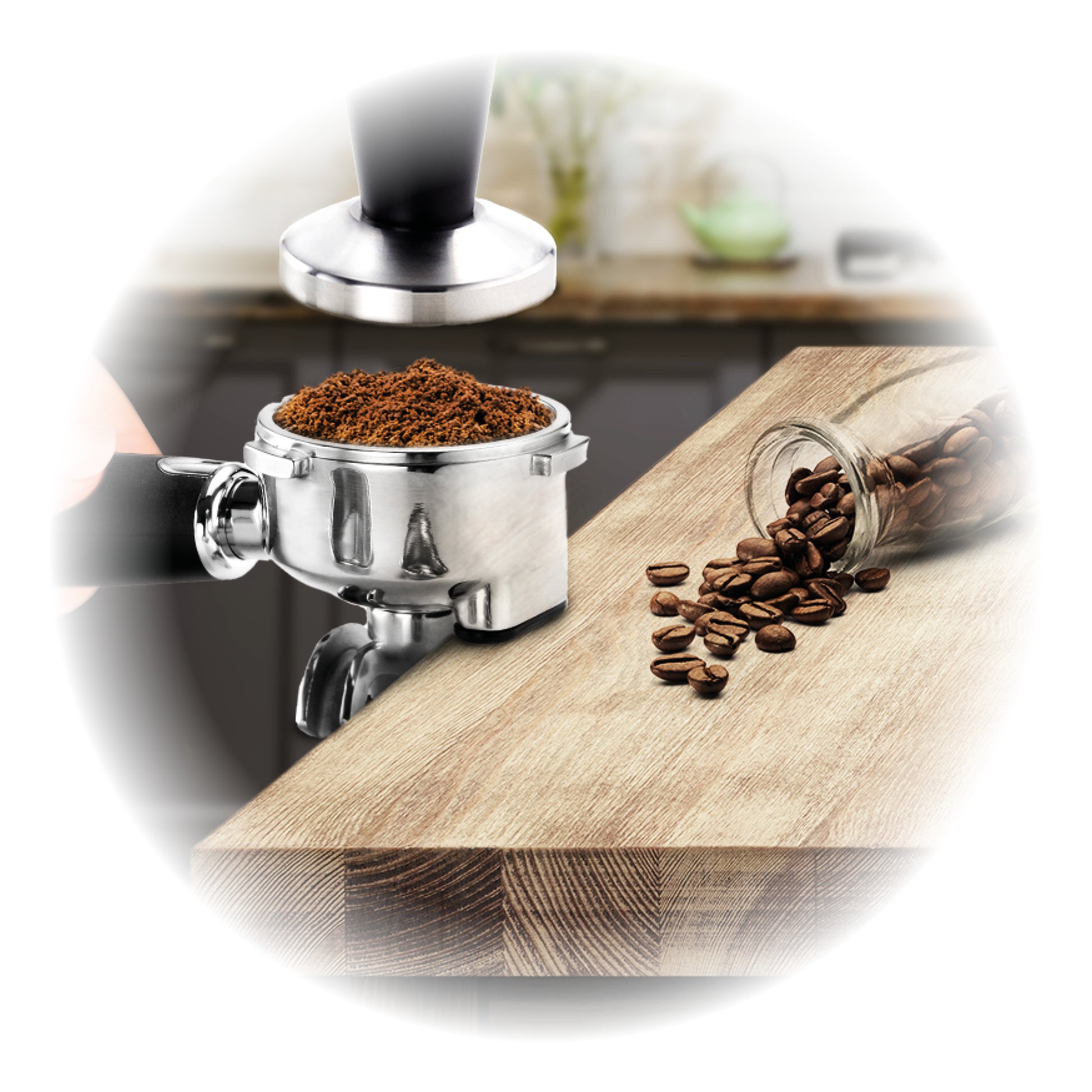 Trisa Barista Plus Espressomaschine (Siebträger) – 20 bar, 2,7 l, Milchschaumdüse, 28,0 × 41,0 × 32,5 cm