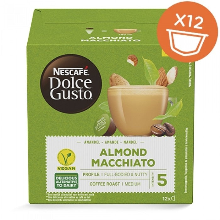 Nescafé Dolce Gusto Kaffeekapseln Almond Macchiato – für Dolce Gusto – 12 Kapseln
