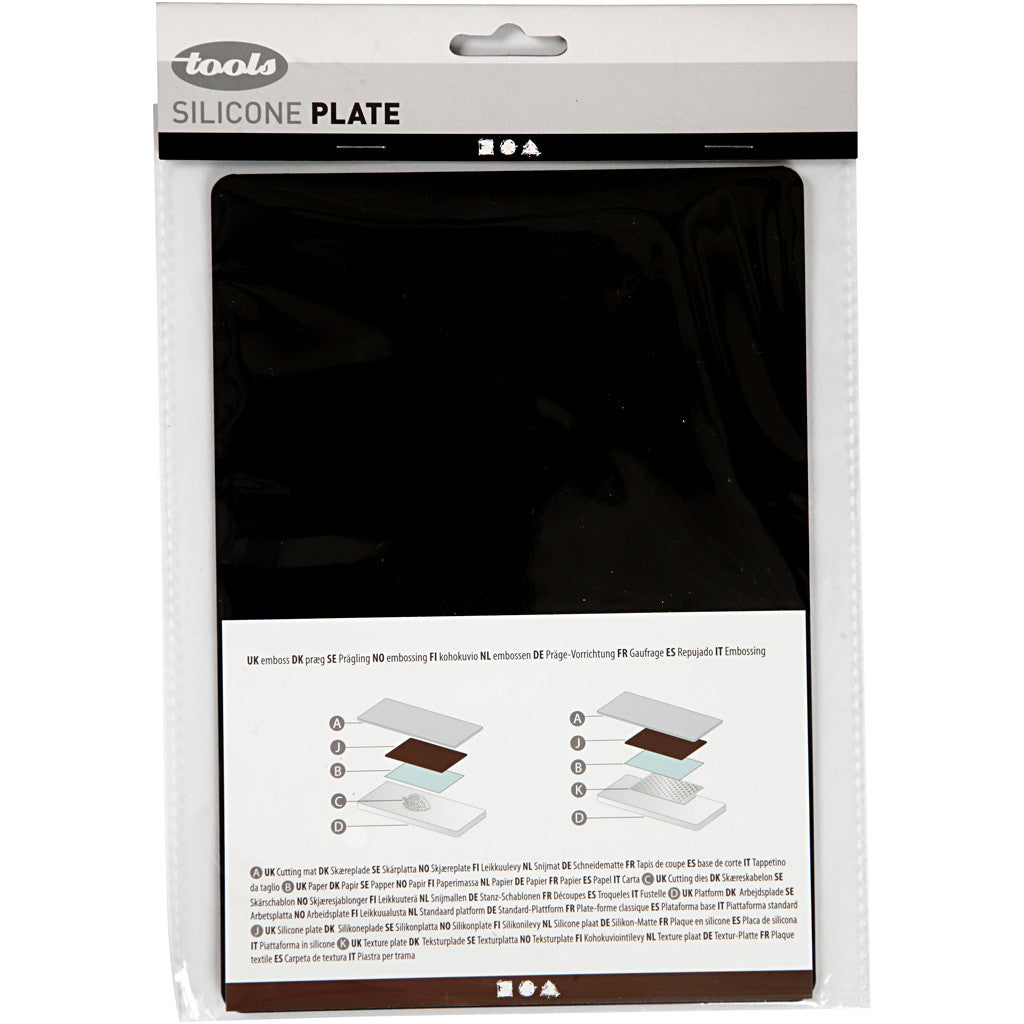 Creativ Company Schneid-/Stanzplatte Distanzplatte – 15,3 × 21,6 cm – Schwarz – für 11761/11792