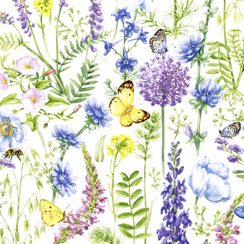 Paper + Design Servietten Springtime – mehrfarbig – 33 × 33 cm, 3-lagig – 20 Stück