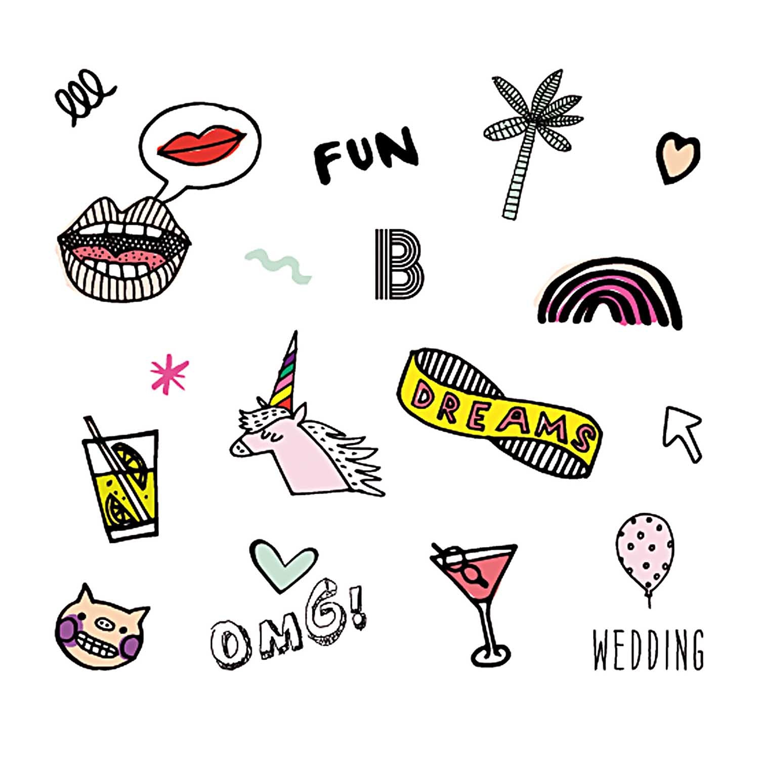 Rico Design Stickerbuch, Summer, 20 Seiten