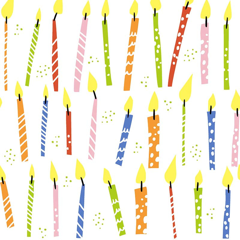Paper + Design Servietten B-Day Candles – 33 × 33 cm, 3-lagig – 20 Stück