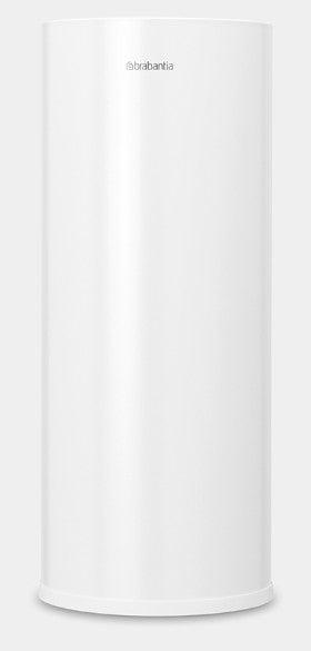 Brabantia ReNew – Toilettenpapierspender – Stahl, Weiss, für 3 Rollen, 13,2 × 13,2 × 32,1 cm
