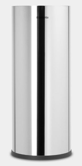 Brabantia ReNew – Toilettenpapierspender – Edelstahl, für 3 Rollen, 13,2 × 13,2 × 32,1 cm
