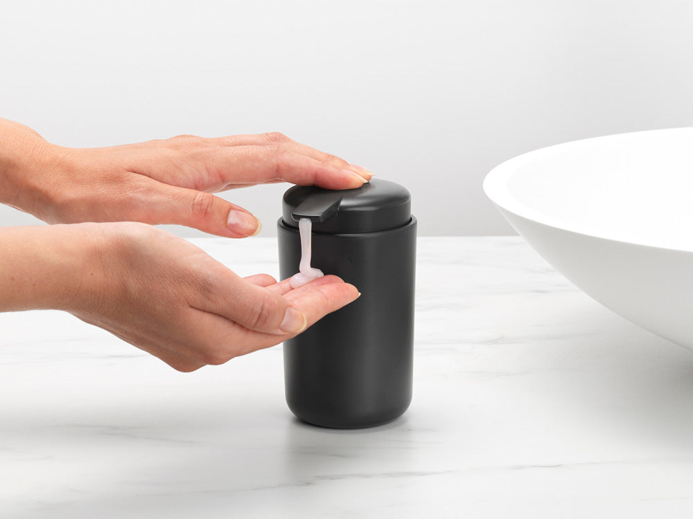 Brabantia ReNew Seifenspender – Kunststoff, Grau, 250 ml