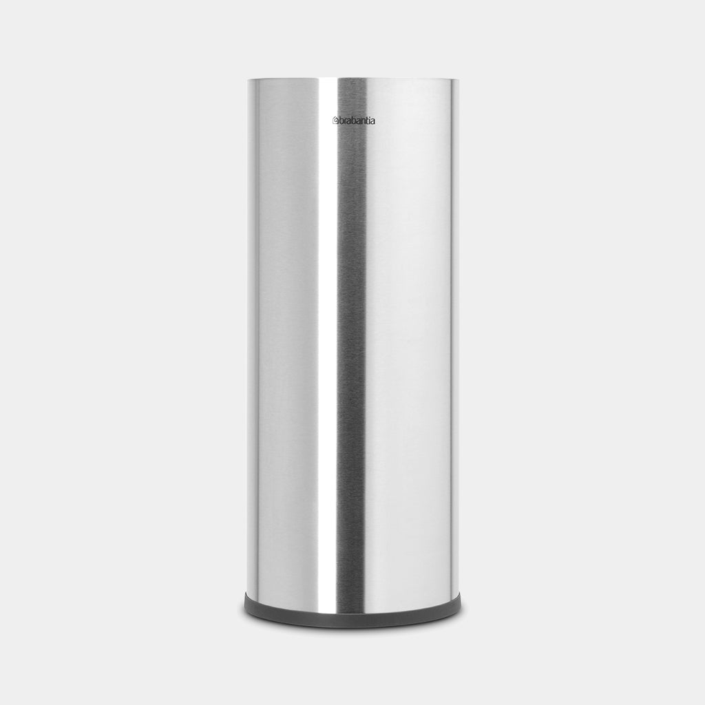 Brabantia ReNew – Toilettenpapierständer – Edelstahl matt, für 3 Rollen, 13,2 × 13,2 × 32,1 cm